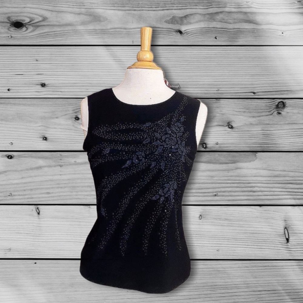 Bleeker & McDougal Black Lightweight Blouse size M - Picture 2 of 14